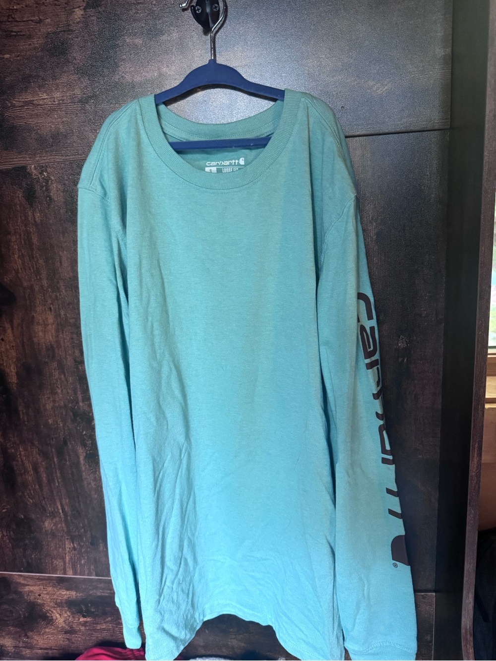 Carhartt Womens Long Sleeve Crewneck Shirt - Teal